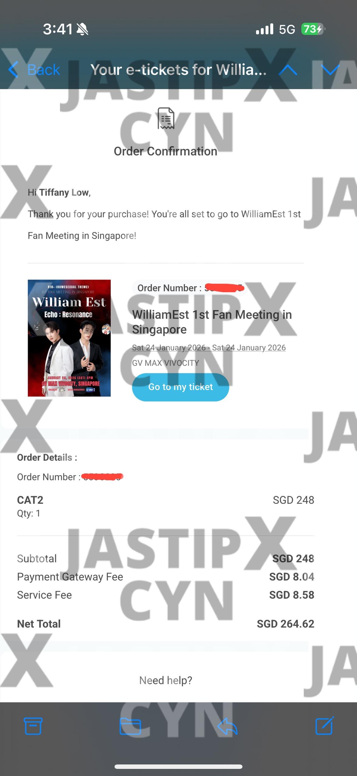 WilliamEst fanmeet in sg